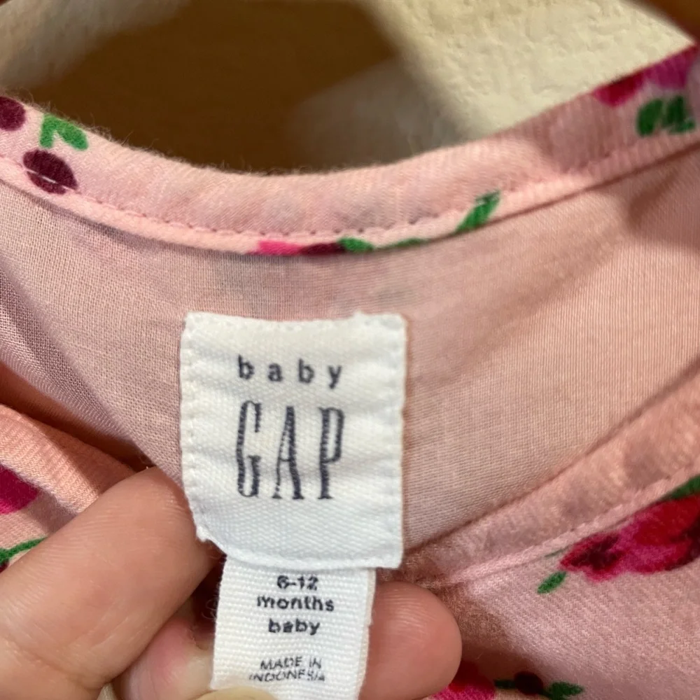 Baby Gap 6-12m Pink Floral Dress